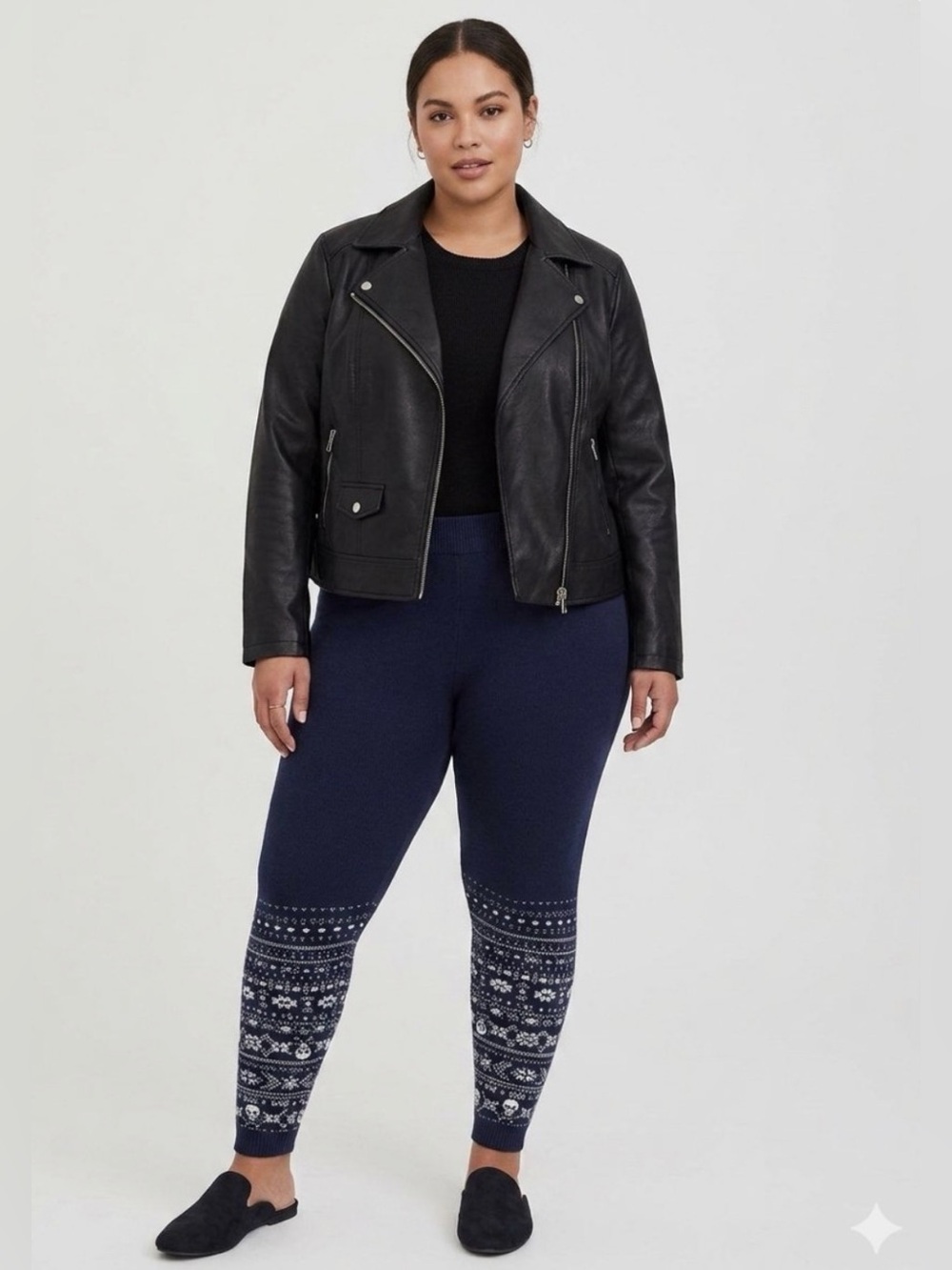 Torrid Sweater Skull Print Knit Leggings Joggers
